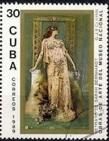 (1989-088) Марка Куба "Сара Бернар"    Музей в Гаване III Θ